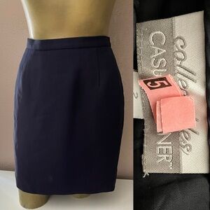 Classic VINTAGE 90s Collectibles CASUAL CORNER Short PENCIL Wiggle SKIRT Size 2